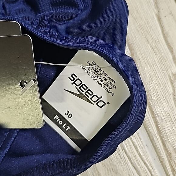 Speedo Pro LT Swim Team Navy One Piece Swimsuit Womens Size 30 NWT - Picture 6 of 10